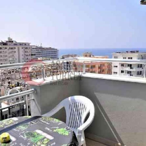 آپارتمان مبلمان, ساحلی با چشم انداز دریا آلانیا, ترکیه