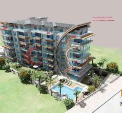 آپارتمان در پروژه جدید در۲۰ متری ساحل کستل, آلانیا, ترکیه